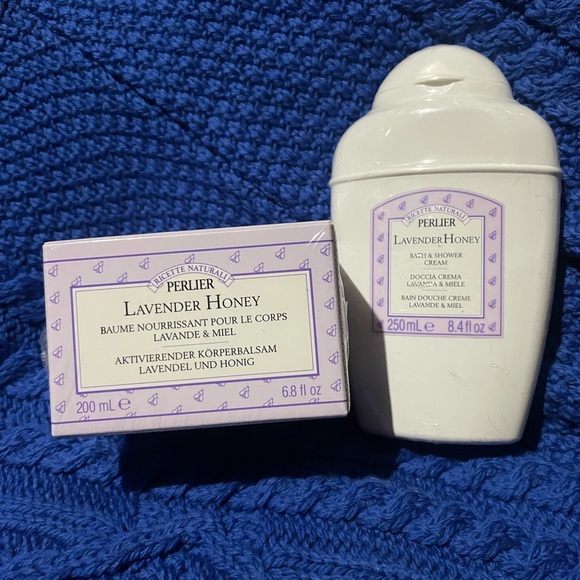 Perlier Lavender Nourishing Body Balm 6.8 floz Bath & Shower Cream 8.4 floz - Picture 1 of 5